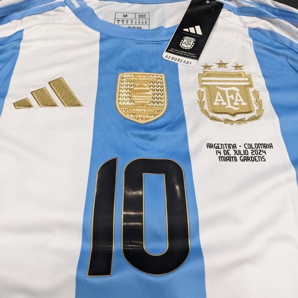 Argentina Messi #10 Copa America Home Adult Jersey - Picture 2 of 10